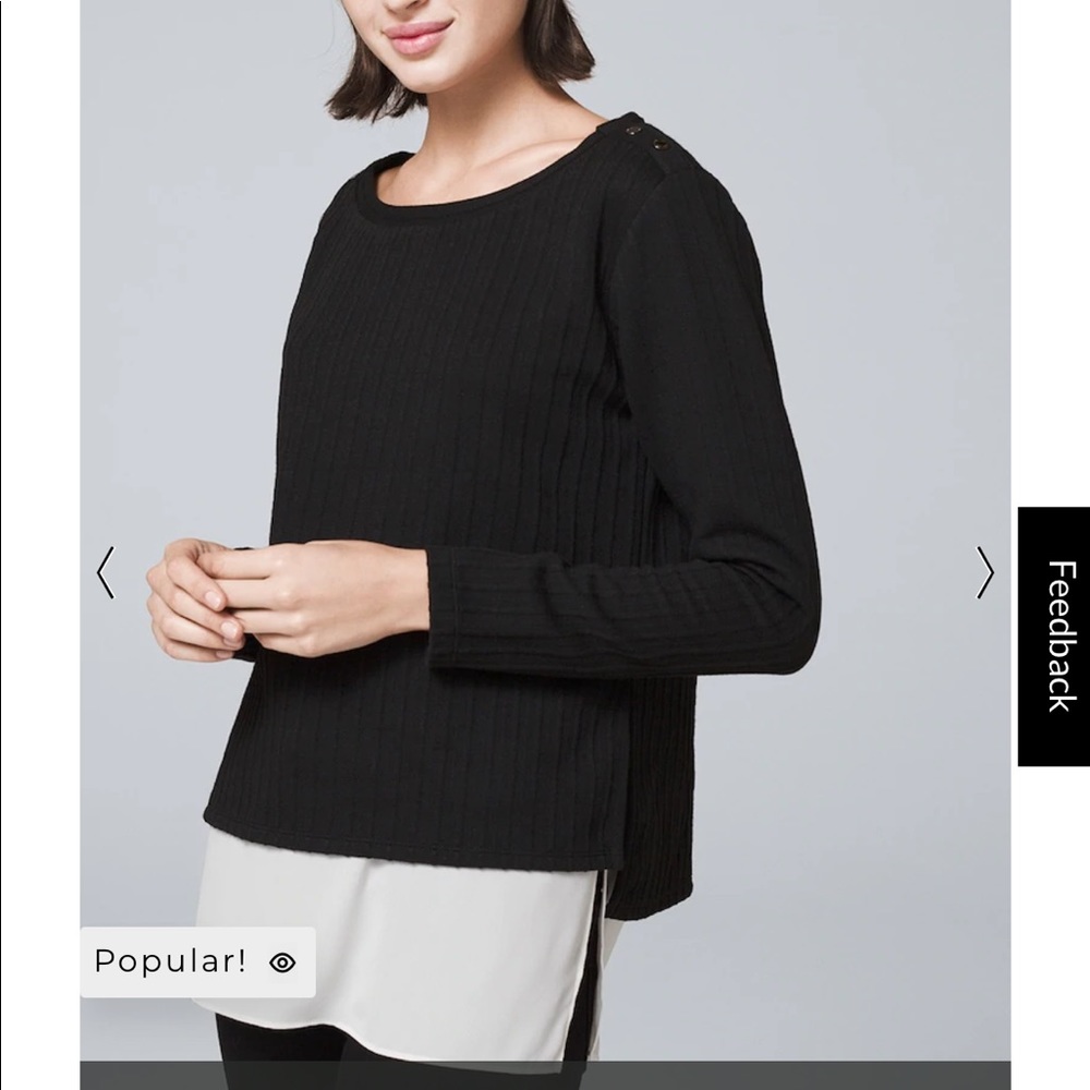 Layered Mixed-Media Sweater